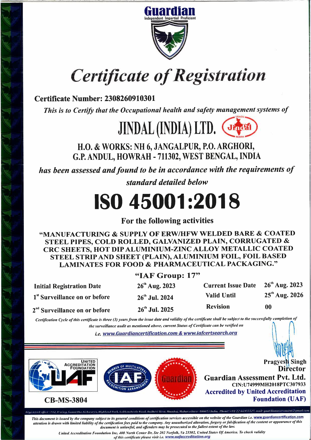 Galvanized Steel Sheet Manufacturer Jindal India